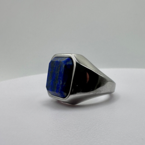 LAPIS LAZULI STONE SIGNET RING