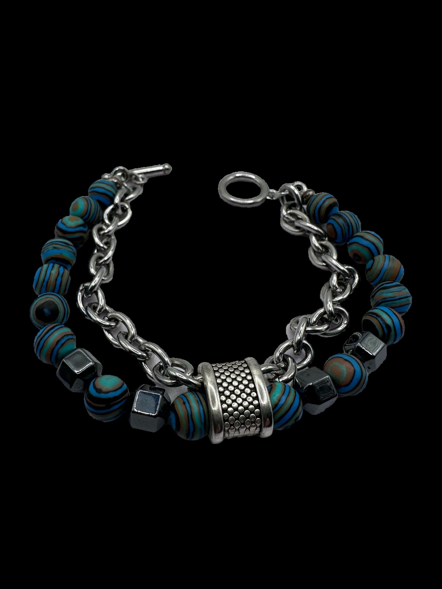 BRACELET NATURSTONE & STEEL