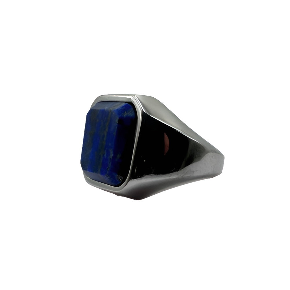 LAPIS LAZULI STONE SIGNET RING